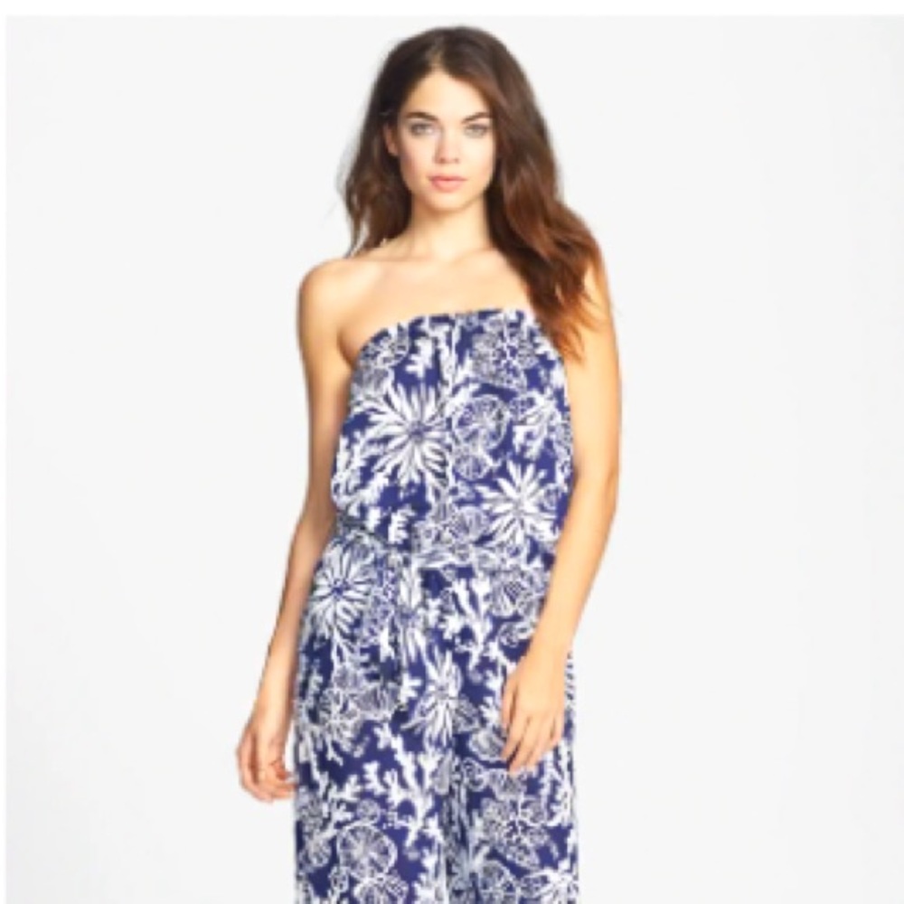 Lilly Pulitzer Farrah Printed Strapless Jumpsuit
